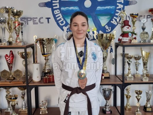 La 14 ani, o tânără din Constanța este campioană europeană la Ju Jitsu. Video
