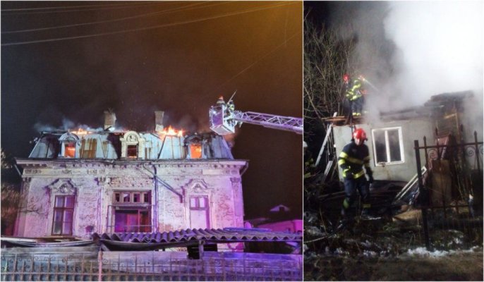 Mai multe familii și-au pierdut casa chiar în noaptea de Crăciun, într-un incendiu