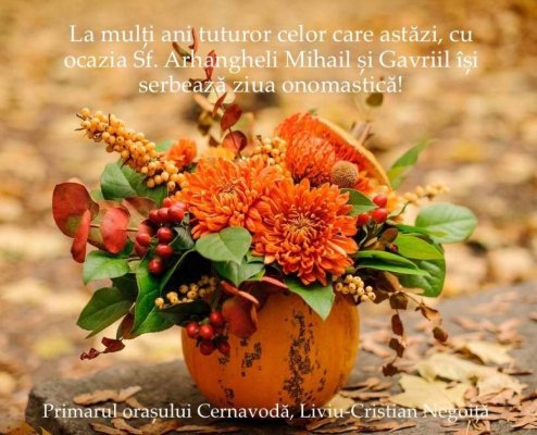 Primarul din Cernavodă, urări de Sfinții Mihail și Gavriil