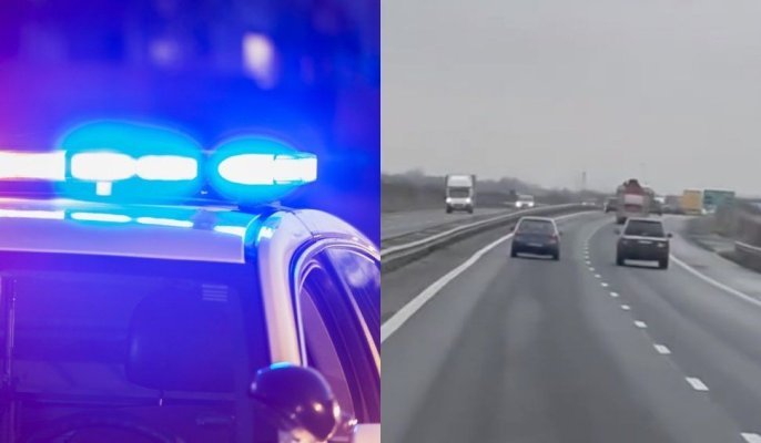 Restricții de circulație pe Autostrada A1 București-Pitești, după un accident cu patru victime