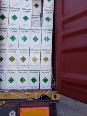 Garda de Mediu a interzis importul gazelor fluorurate cu efect de sera R134a, sosite din China în Portul Constanta Sud