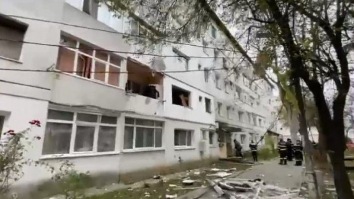 Explozie puternică într-un bloc din Bacău. Trei oameni au fost duși la spital