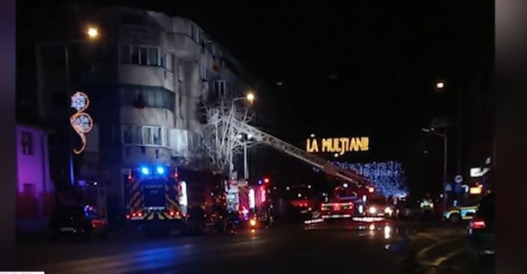 Incendiu într-un bloc din Câmpina. Un om a murit