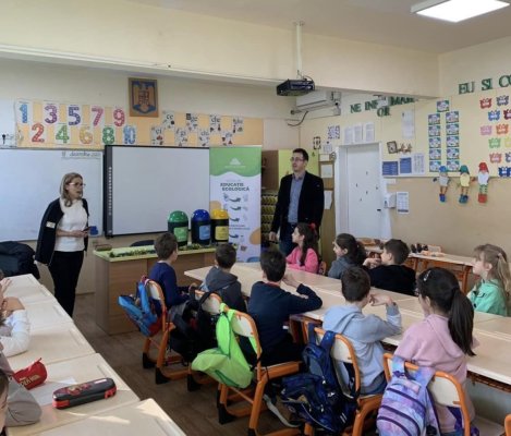 O nouă lecție despre reciclare, alături de școala gimnazială nr 24 ”Ion Jalea”