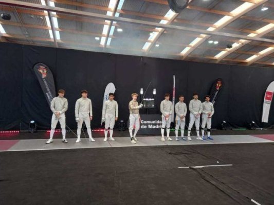Echipa masculină de sabie juniori a României câștigă argintul la Cupa Mondială de sabie, la Madrid