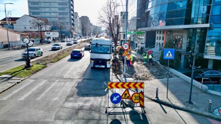 Atenție, șoferi! Un nou tronson al bulevardului Mamaia a intrat în reabilitare