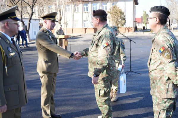 Ceremonie de trecere în rezervă la comandamentul Brigăzii 9 Mecanizată „Mărășești”