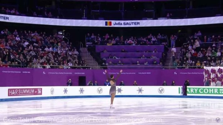 Patinaj artistic: Julia Sauter s-a clasat pe locul 9 la Campionatele Europene de la Kaunas