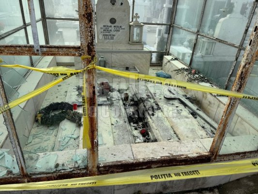 Ceva nu se leagă în cazul bărbatului care și-a dat foc în Cimitirul Central! Video
