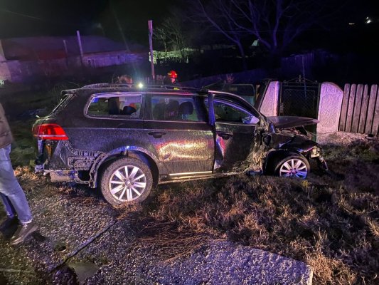 Accident rutier cu victimă inconștientă, la ieșire din Stupina