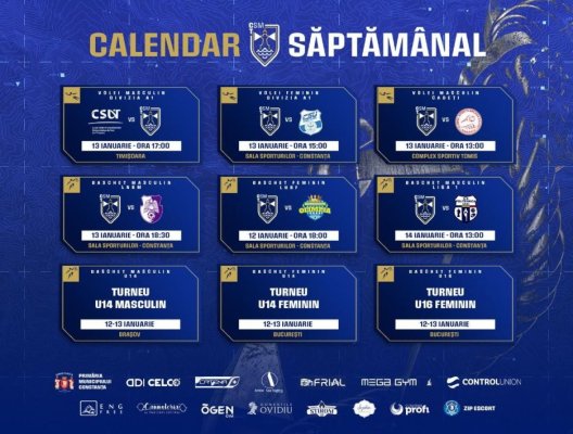 Sportivii CSM Constanța, săptămână plină de provocări