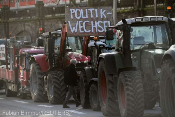 Fermierii germani au blocat accesul spre mai multe porturi