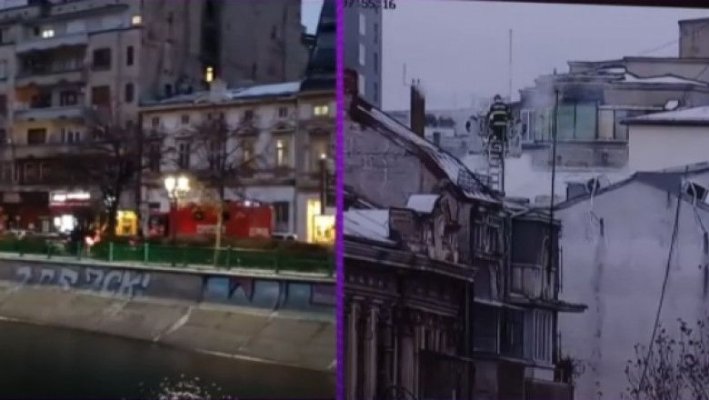 Incendiu la un hotel din Centrul Vechi al Bucureștiului