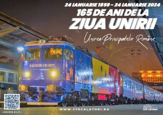 De Ziua Unirii Principatelor Române, „Trenul Unirii” va face legătura între București și Iași 