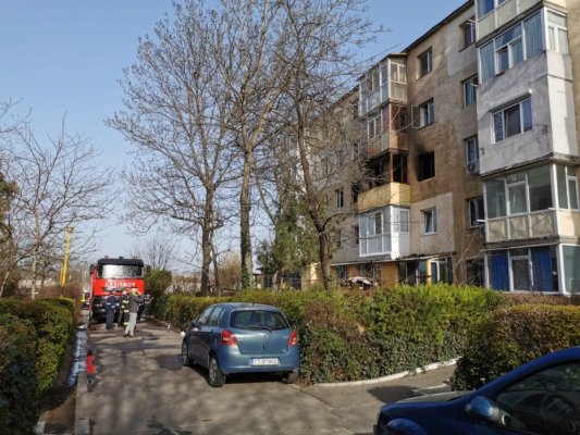 Incendiu într-un apartament din Mangalia