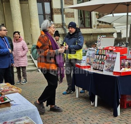 Maia Morgenstern, vizită la Târgul de Mărțișoare de la Muzeul de Artă Populară din Constanța