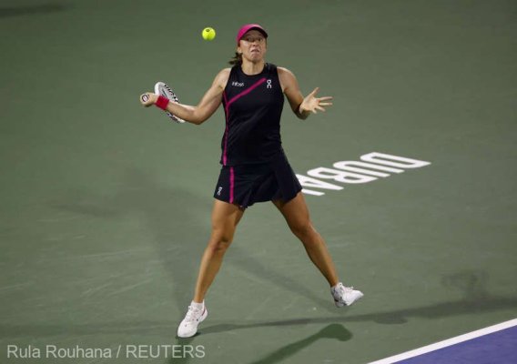 Tenis: Swiatek, învinsă surprinzător de Kalinskaia în semifinale la Dubai 