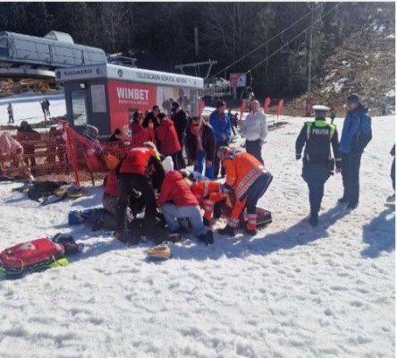 Un schior care a intrat în stop cardio-respirator a fost resuscitat cu succes
