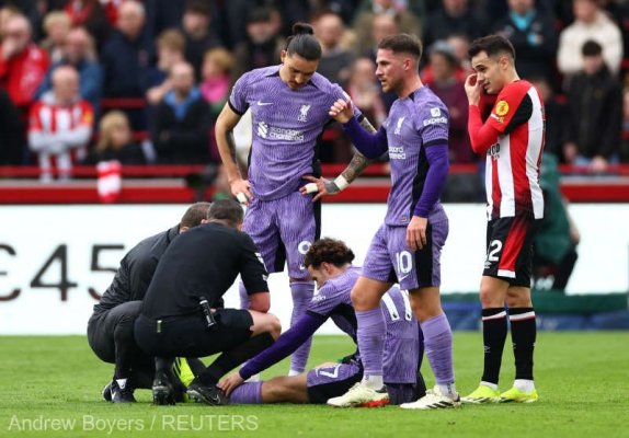 Fotbal - Premier League: Liverpool, victorie la scor după un meci în care a avut doi jucători accidentaţi