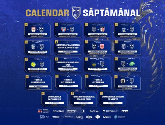 Săptămână plină de rezultate de excepție pentru sportivii CSM Constanța