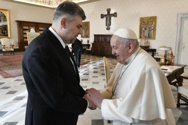 Ciolacu s-a întâlnit cu Papa Francisc și cu Giorgia Meloni. Video