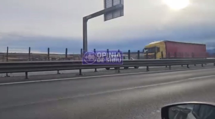 Bărbat de 72 de ani, filmat în timp ce conducea pe contrasens, pe autostrada A1! Video 