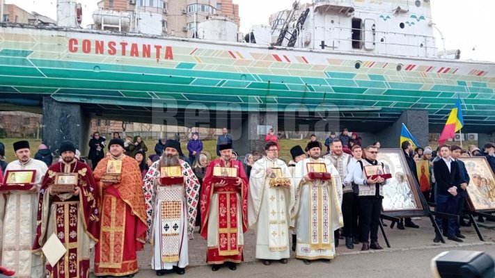 Procesiune religioasă de Sfântul Haralambie, la Constanța! Video
