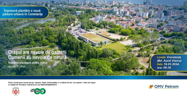 Primăria Constanța, alături de 370 de voluntari, au plantat 16.000 arbori