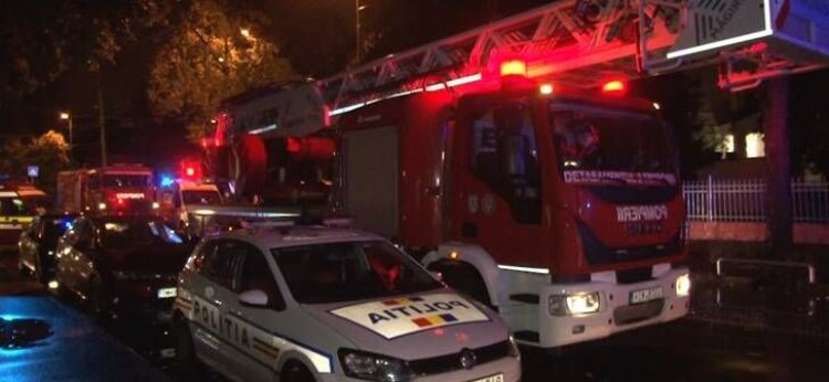 Incendiu puternic în Sectorul 1 al Capitalei, la un bloc de locuințe