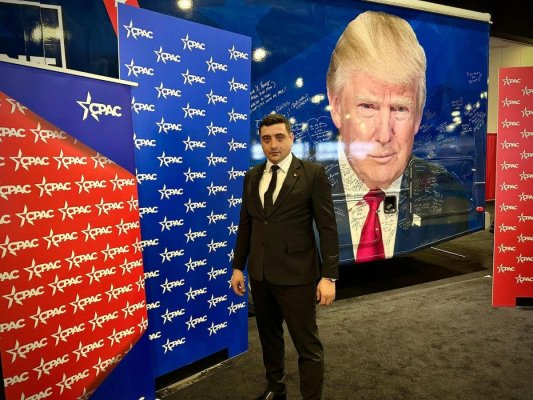 George Simion, la marele congres al lui Trump