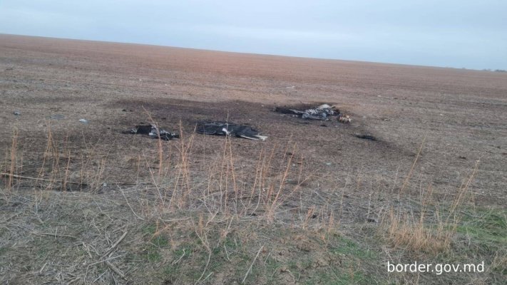Fragmente de dronă, depistate în zona de graniță, în R. Moldova