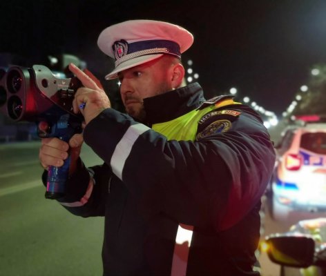 Șoferii vitezomani, sancționați de către polițiștii constănțeni