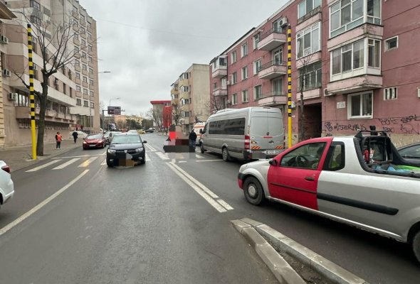 Persoană accidentată pe trecerea de pietoni, pe strada Păcii din Tulcea