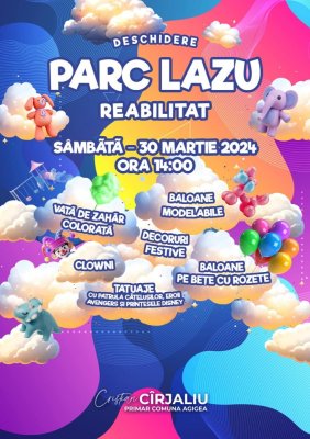 Sâmbătă se redeschide parcul din Lazu