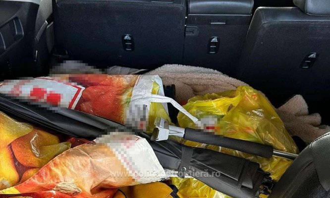 O tunisiancă ascunsă în portbagajul unui autoturism, depistată în timp ce încerca să iasă ilegal din țară
