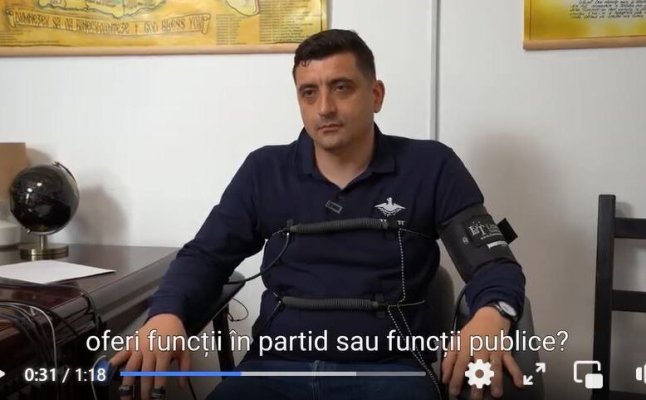 George Simion pus în fața testului poligraf : „Oferi funcții în partid sau funcții publice?”