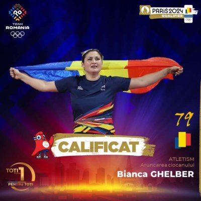 Atletism: Bianca Ghelber s-a calificat la JO 2024; România a ajuns la 79 de sportivi calificaţi