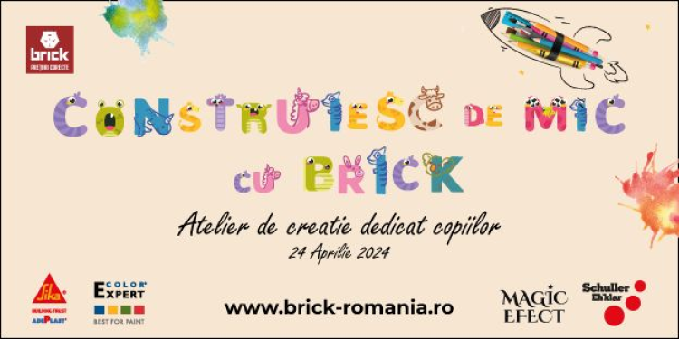„Construiesc de mic, cu Brick” - atelier de creație susținut de Brick România în instituțiile de învățământ constănțene