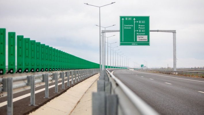 Trafic restricționat pe autostrada A2, pe sensul București - Constanța
