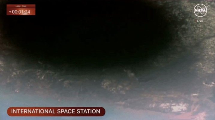 Cum s-a văzut eclipsa din spațiu. Imagini spectaculoase de pe Stația Spațială Internațională. Video