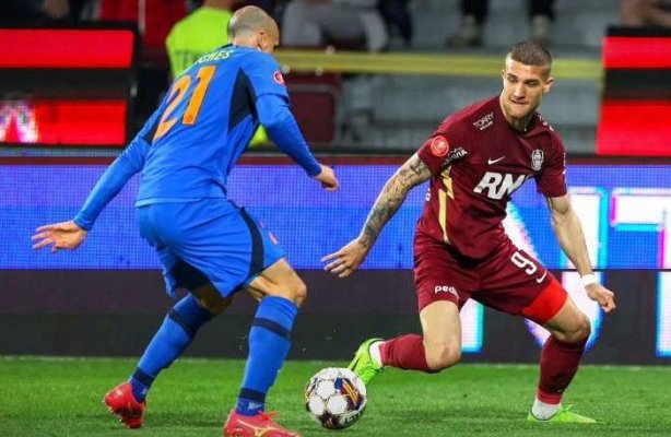 FCSB a învins-o pe CFR Cluj în deplasare, cu 1-0, în play-off-ul Superligii