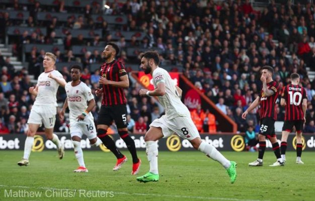 Fotbal: Manchester United, al patrulea meci consecutiv fără victorie în Premier League