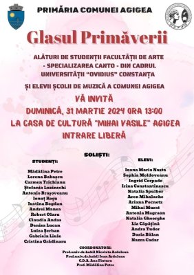 Glasul primăverii, un eveniment inedit organizat de primăria Agigea