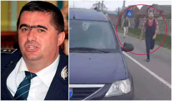 Momentul în care un fost șef al IPJ Gorj este agresat în timp ce făcea un live pe Facebook