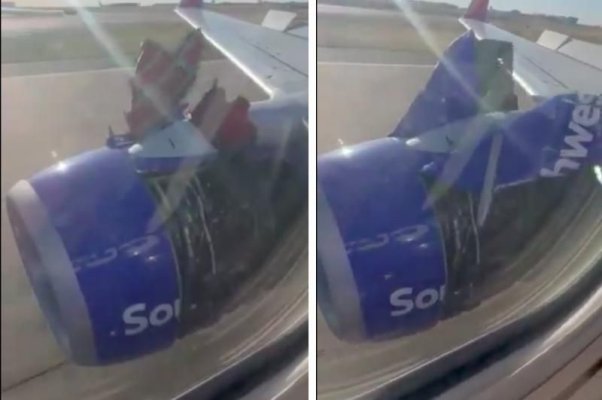 Încă un avion Boeing cu probleme: Carcasa unuia dintre motoare s-a desprins în timpul decolării. Video