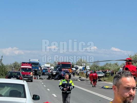 Accident grav între Năvodari și Corbu, o persoană a murit: intervine elicopterul SMURD. Video