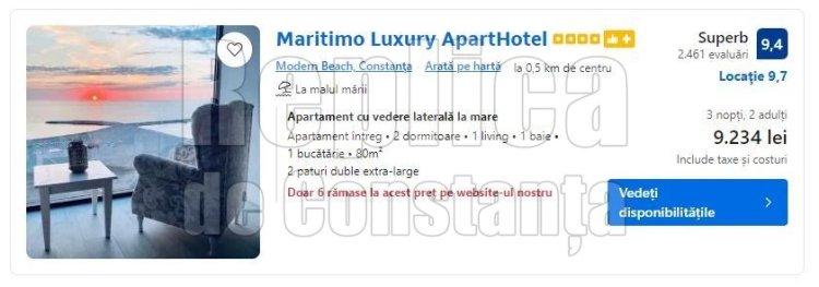 Cât a ajuns să coste cazarea, aproape de plaja Neversea! 