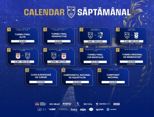 Sportivii CSM Constanța, săptămână plină de provocări
