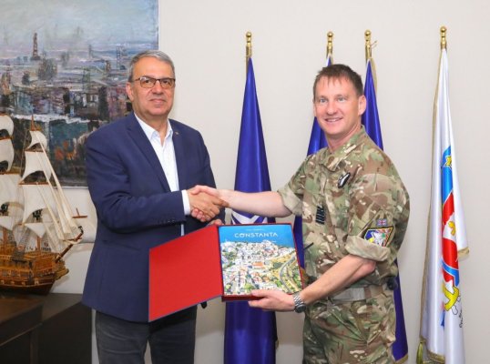 Delegație a Forțelor Aeriene Regale ale Marii Britanii, vizită la Primăria Constanța