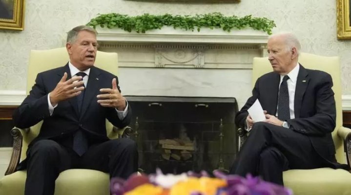 Preşedintele Iohannis, primit de preşedintele Joe Biden la Casa Albă. Video